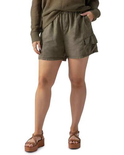 Sanctuary Relaxed Rebel Cargo Shorts - Green