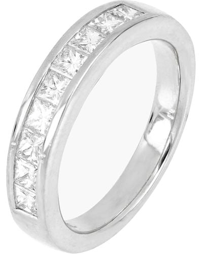 Bony Levy Katharine Princess Cut Diamond Band Ring - White