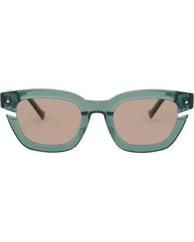 Grey Ant Bowtie Cutout 50mm Square Sunglasses - Multicolor