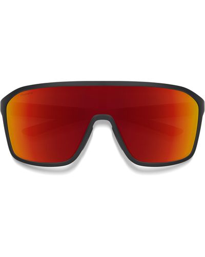 Smith Boomtown 135mm Chromapoptm Polarized Shield Sunglasses - Red