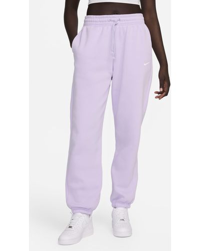 Nike Phoenix Oversize Fleece Sweatpants - Purple