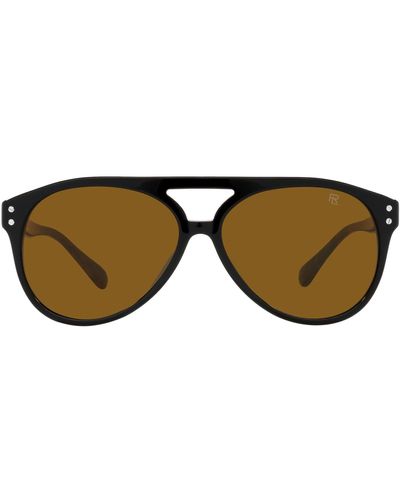 Ralph Lauren 59mm Aviator Sunglasses - Black