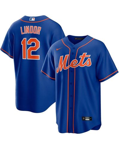 New York Mets Francisco Lindor Royal Alternate Road Replica Jersey