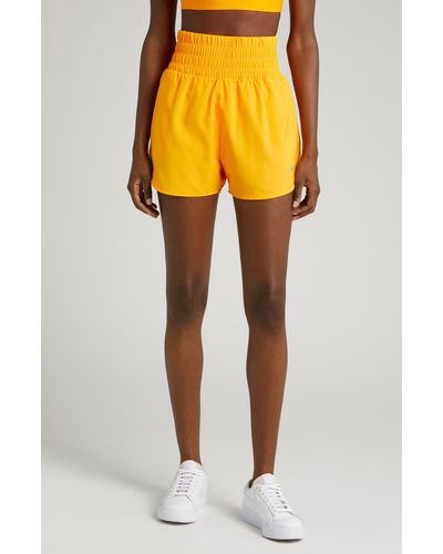 Nike Dri-fit Ultrahigh Waist 3-inch Brief Lined Shorts - Yellow