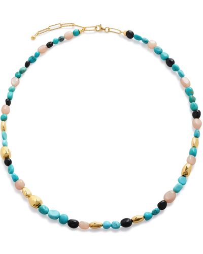 Monica Vinader Beaded Stone Necklace - Multicolor