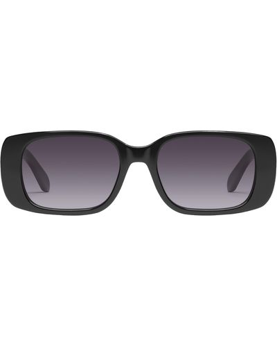 Quay Karma 39mm Gradient Square Sunglasses - Black