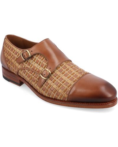 Taft The Lucca Double Monk Strap Shoe - Brown