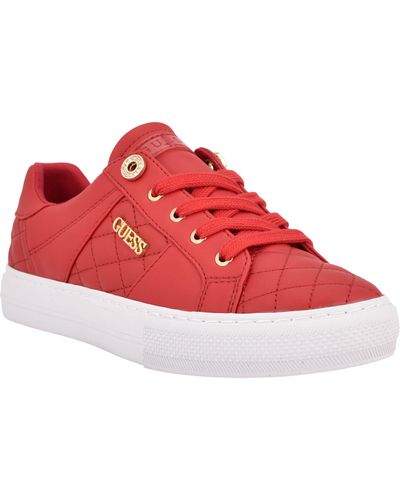 Red Guess Sneakers for Women | Lyst