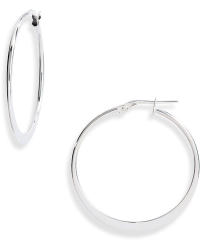 Argento Vivo Sterling Silver Argento Vivo Sterling Small Hoop Earrings At Nordstrom - Blue