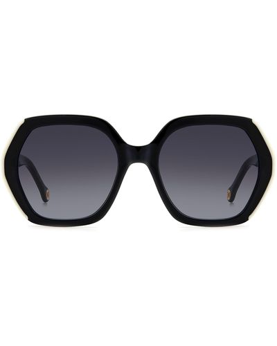 Carolina Herrera 55mm Gradient Square Sunglasses - Blue