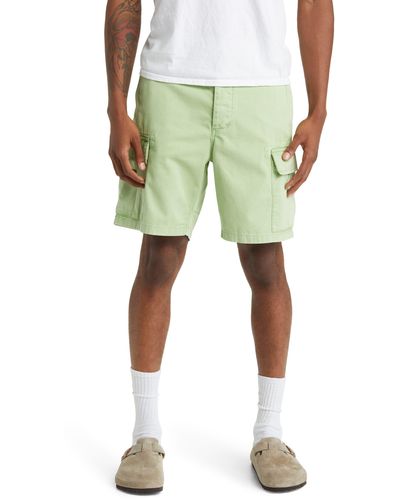 Saturdays NYC Balugo Sunbaked Cotton Cargo Shorts - Green