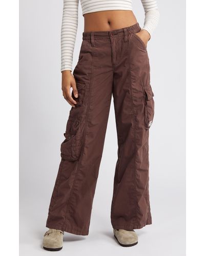 BDG Y2k Cotton Cargo Pants - Brown
