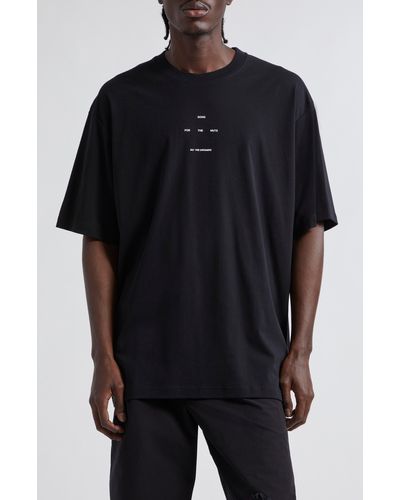 Song For The Mute Oversize Logo Graphic T-shirt - Black