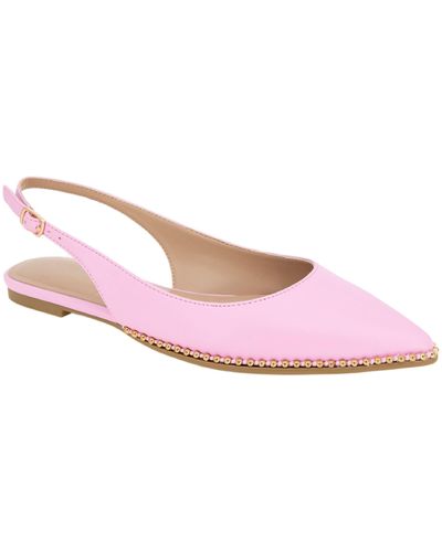 BCBGMAXAZRIA Valerie Slingback Pointed Toe Flat - Pink