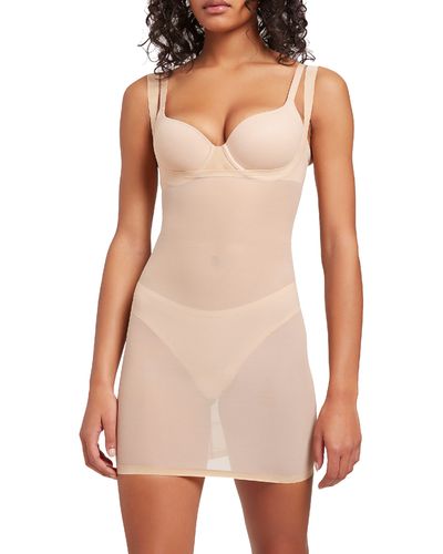 Wolford Tulle Forming Underbust Shaper Dress - Natural
