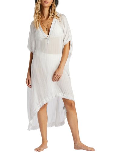Billabong Found Love High-low Modal Blend Cover-up Dress - White