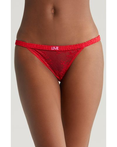 Love Stories two-tone Lace Thong - Farfetch