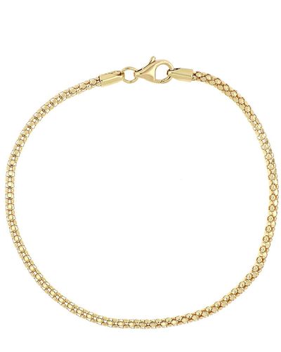 Bony Levy 14k Gold Interlock Chain Bracelet - White