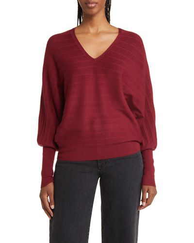 Nordstrom V-neck Sweater - Red