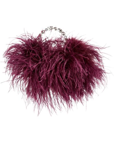 L'ALINGI Feather Top Handle Bag - Purple