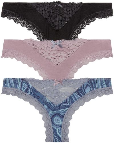 Honeydew Intimates 3-pack Willow Thongs - Multicolor