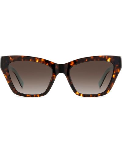Kate Spade Fay 54mm Gradient Cat Eye Sunglasses - Brown