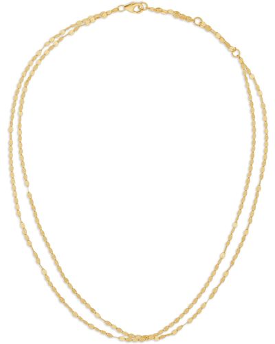 Lana Jewelry Double Blake Chain Choker Necklace - Multicolor