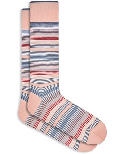 Bugatchi Stripe Dress Socks - Multicolor