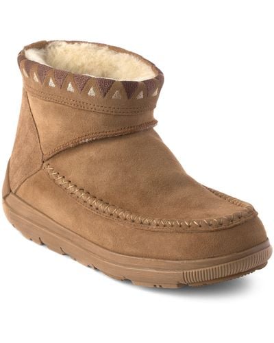 Manitobah Reflections Genuine Shearling Water Resistant Bootie - Brown