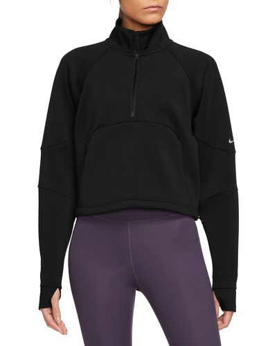 Nike Dri-fit Prima Half Zip Pullover - Black