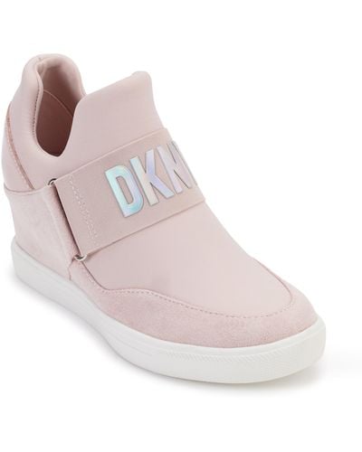 DKNY Cosmos Hidden Wedge Sneaker - Pink