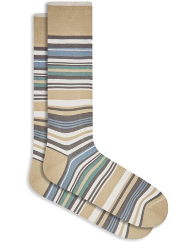 Bugatchi Stripe Dress Socks - Multicolor