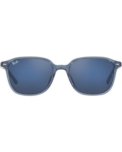 Ray-Ban Leonard 53mm Square Sunglasses - Blue