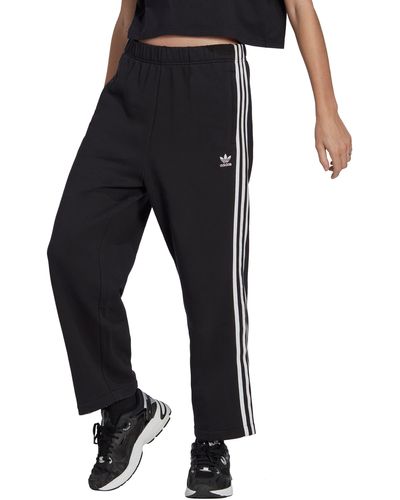 adidas Cotton French Terry Ankle Pants - Black