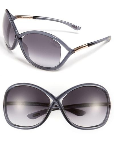 Tom Ford 'whitney' 64mm Open Side Sunglasses - Gray