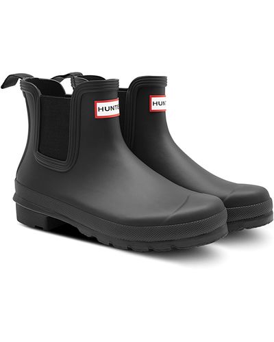 HUNTER Original Waterproof Chelsea Rain Boot - Black