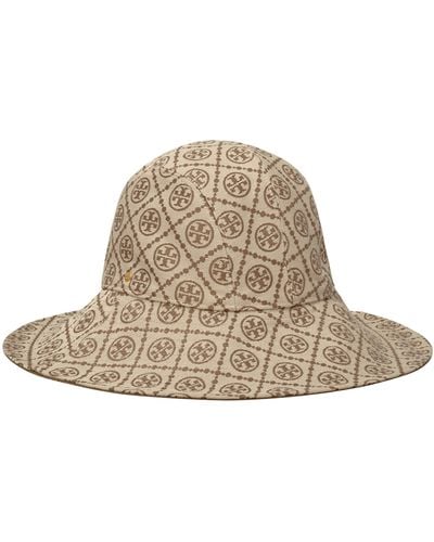 Tory Burch T Monogram Bucket Hat - Natural