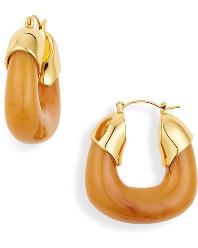 Lizzie Fortunato Organic Hoop Earrings - Metallic