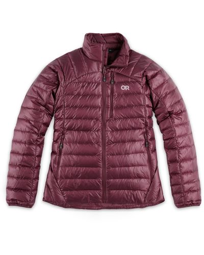 Outdoor Research Helium Water Repellent 800 Fill Power Down Jacket - Red