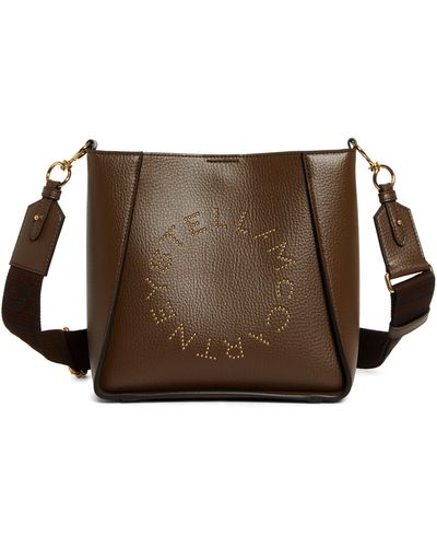 Stella McCartney Mini Faux Leather Crossbody Bag - Brown