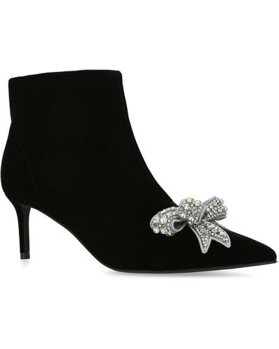 Kurt Geiger Belgravia Bow Pointed Toe Bootie - Black