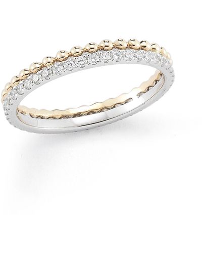 Dana Rebecca Poppy Rae Diamond Pebble Ring - White