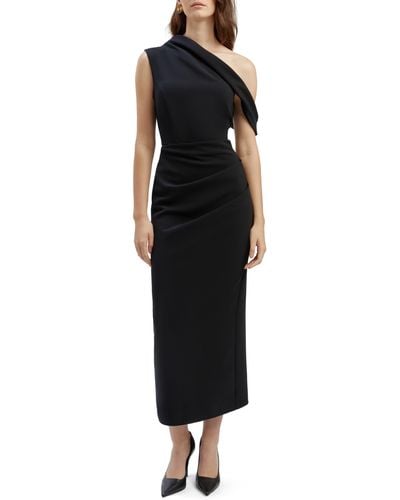 Bardot Maeve One-shoulder Gown - Black