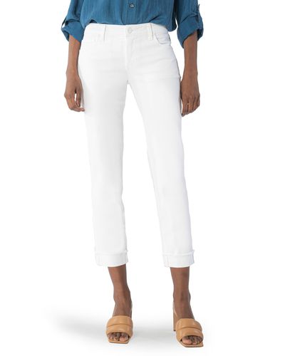 Kut From The Kloth Amy Fray Hem Crop Skinny Jeans - Blue