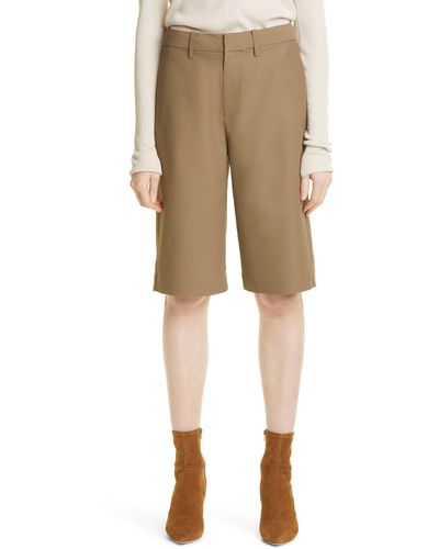 Co. Knee Length Woven Shorts - Natural