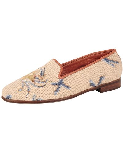 ByPaige By Paige Needlepoint Crab Flat - Pink