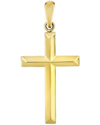 Bony Levy 14k Gold Cross Pendant - Metallic