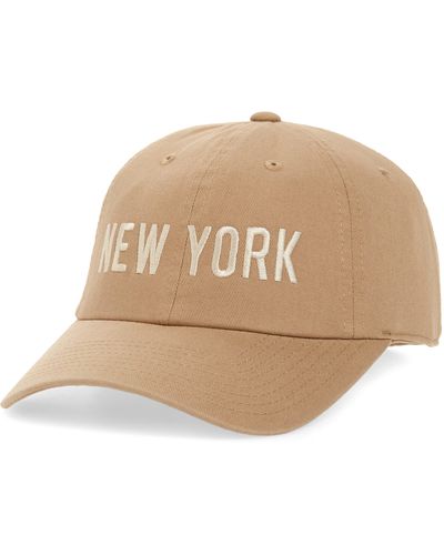 American Needle New York Cotton Baseball Cap - Natural
