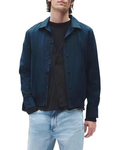 Rag & Bone Noah Button-up Shirt Jacket - Blue