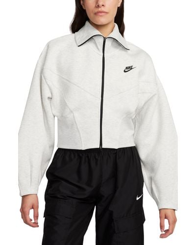 Nike Sportswear Tech Fleece Loose Full Zip Track Jacket - White